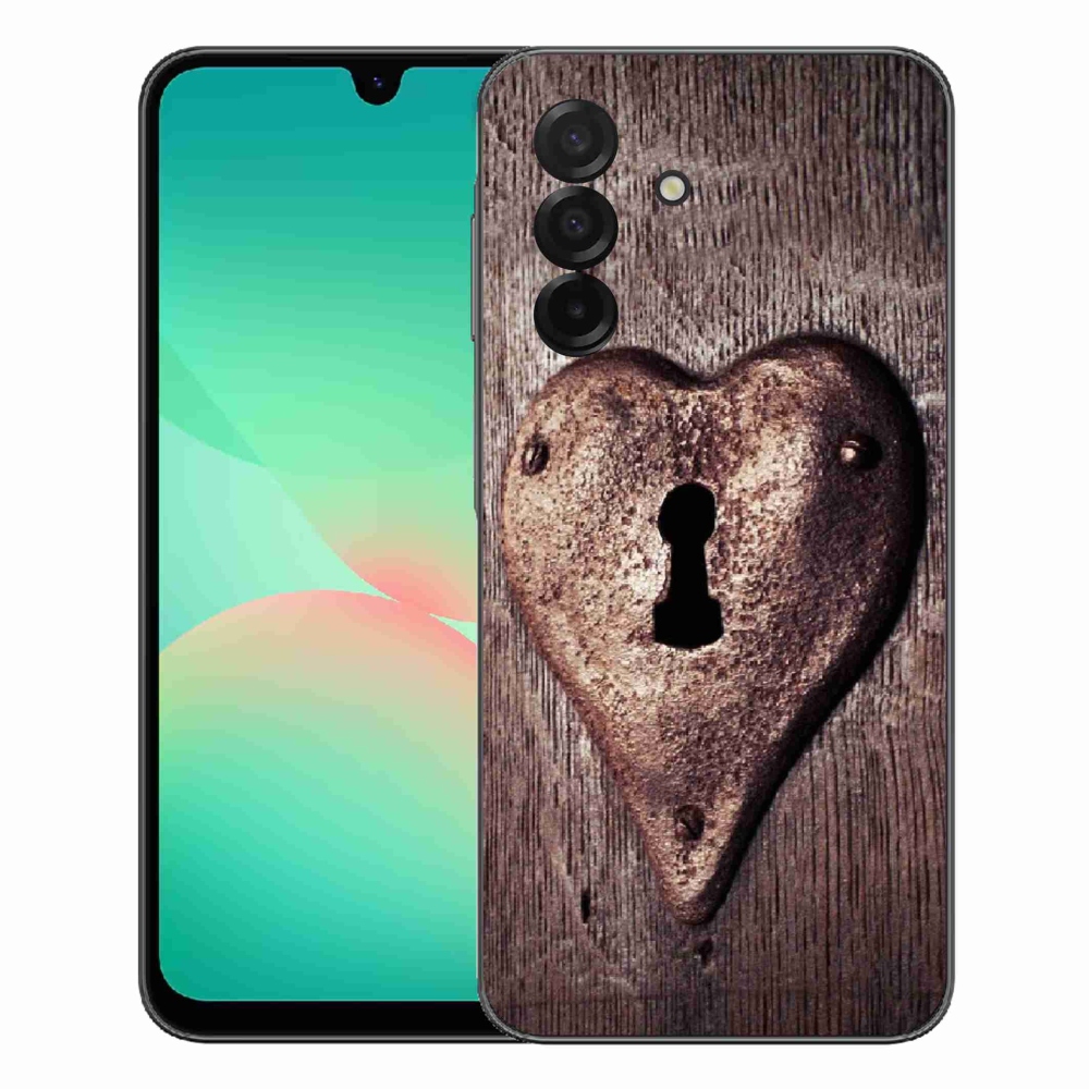 Gélový kryt mmCase na Samsung Galaxy A27 5G - zámok v tvare srdca