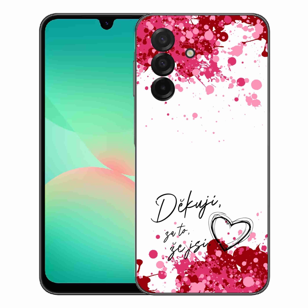 Gélový kryt mmCase na Samsung Galaxy A27 5G - zamilovaný text 2 biele pozadie