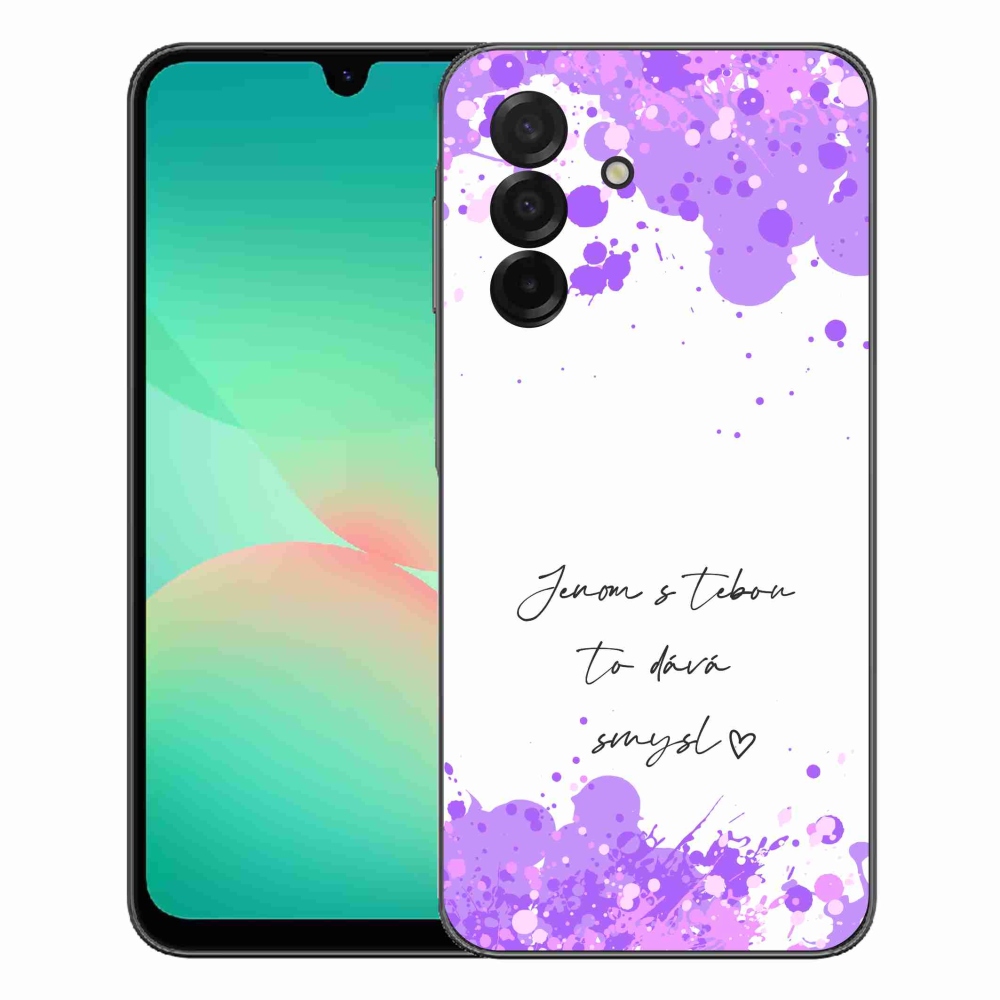 Gélový kryt mmCase na Samsung Galaxy A27 5G - zamilovaný text biele pozadie