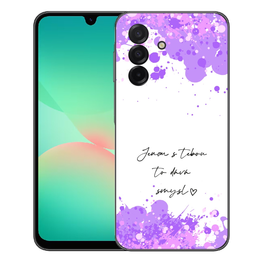 Gélový kryt mmCase na Samsung Galaxy A27 5G - zamilovaný text biele pozadie