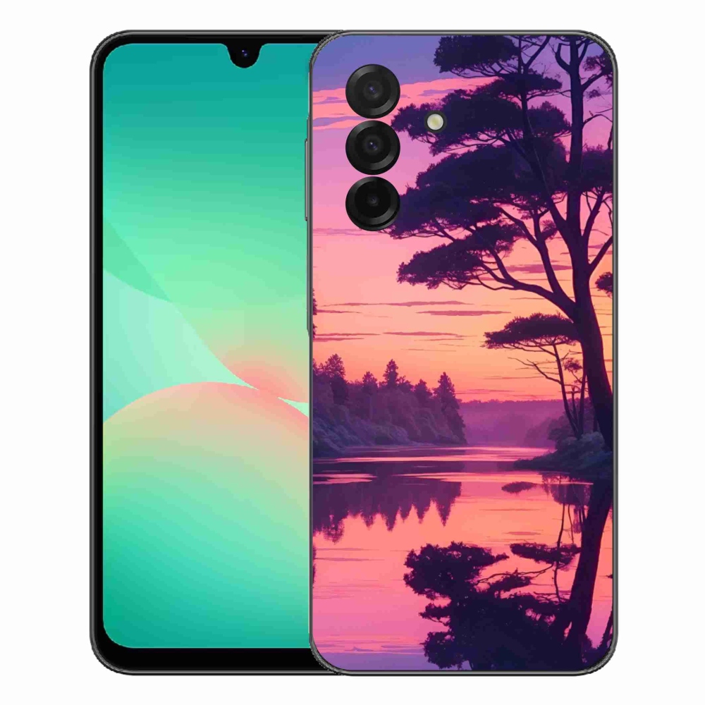 Gélový kryt mmCase na Samsung Galaxy A27 5G - západ slnka nad jazerom