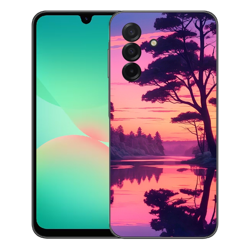 Gélový kryt mmCase na Samsung Galaxy A27 5G - západ slnka nad jazerom