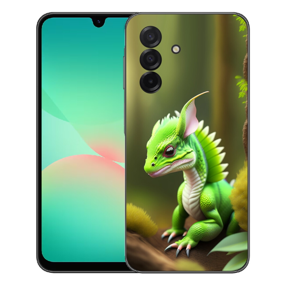 Gélový kryt mmCase na Samsung Galaxy A27 5G - zelený dráčik