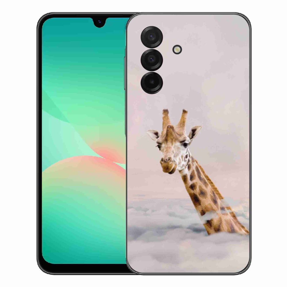 Gélový kryt mmCase na Samsung Galaxy A27 5G - žirafa v oblakoch