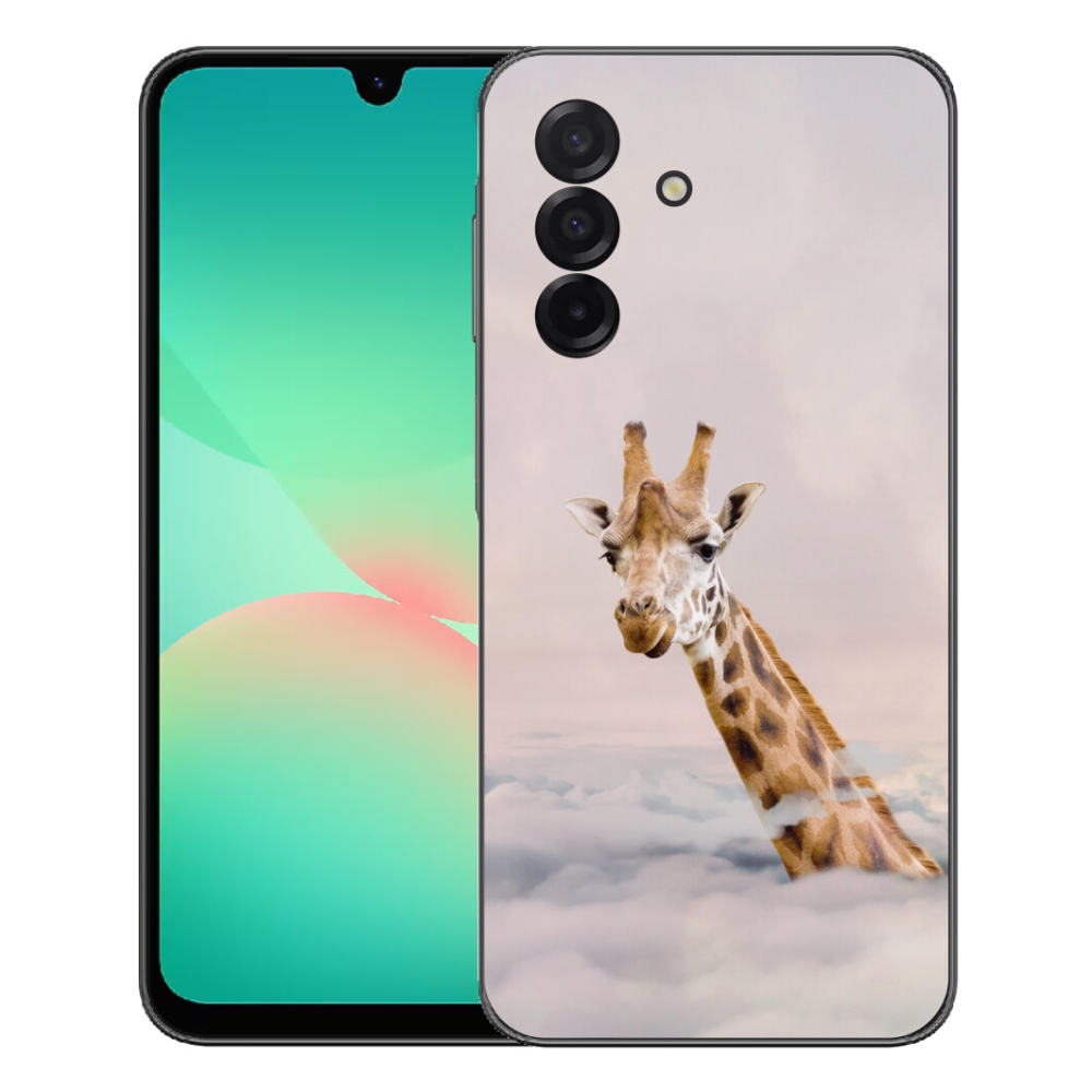 Gélový kryt mmCase na Samsung Galaxy A27 5G - žirafa v oblakoch