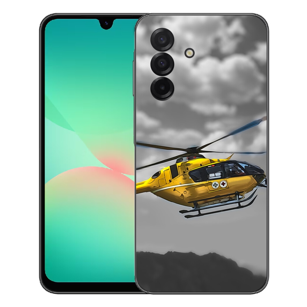 Gélový kryt mmCase na Samsung Galaxy A27 5G - žltá helikoptéra