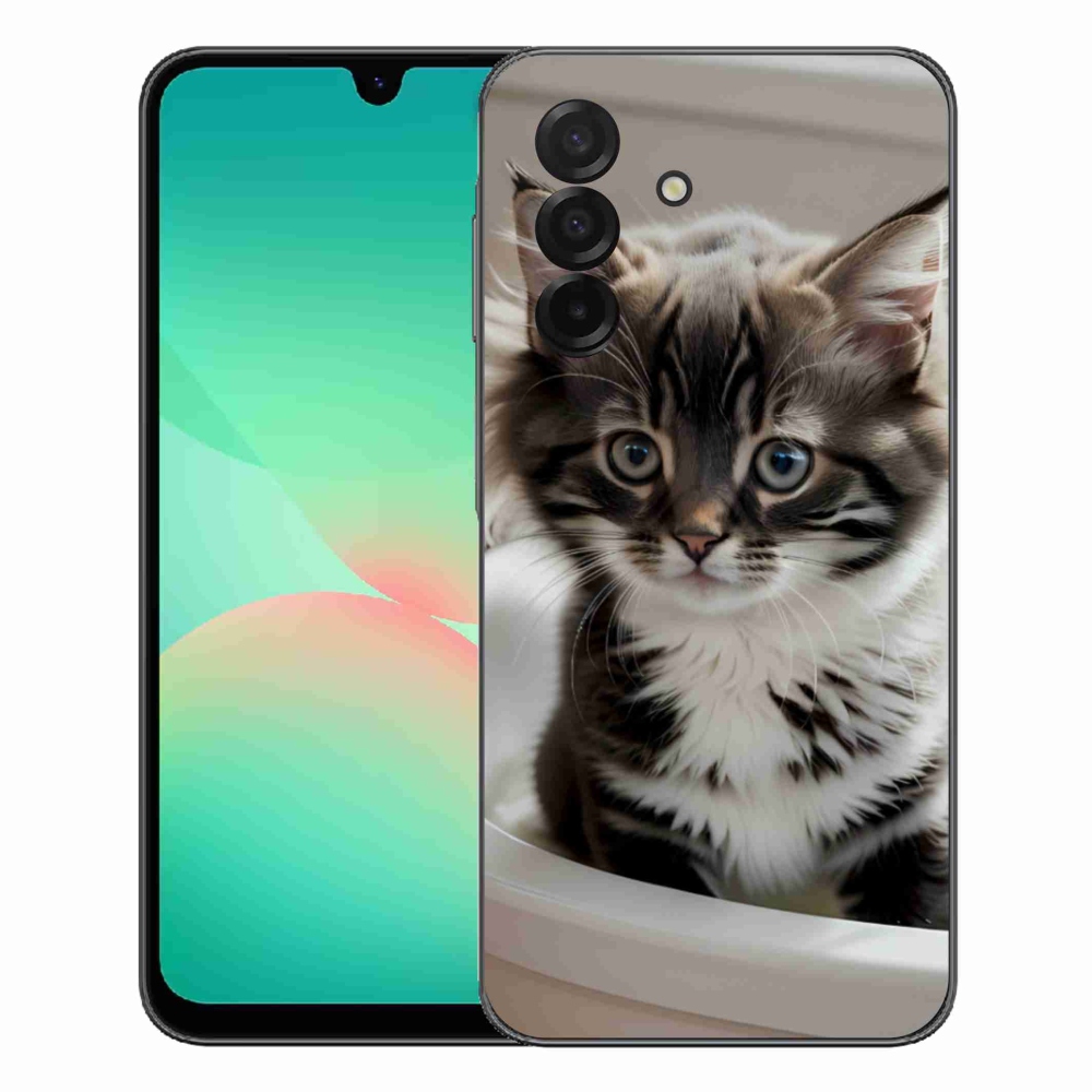 Gélový kryt mmCase na Samsung Galaxy A27 5G - zvedavé mačiatko