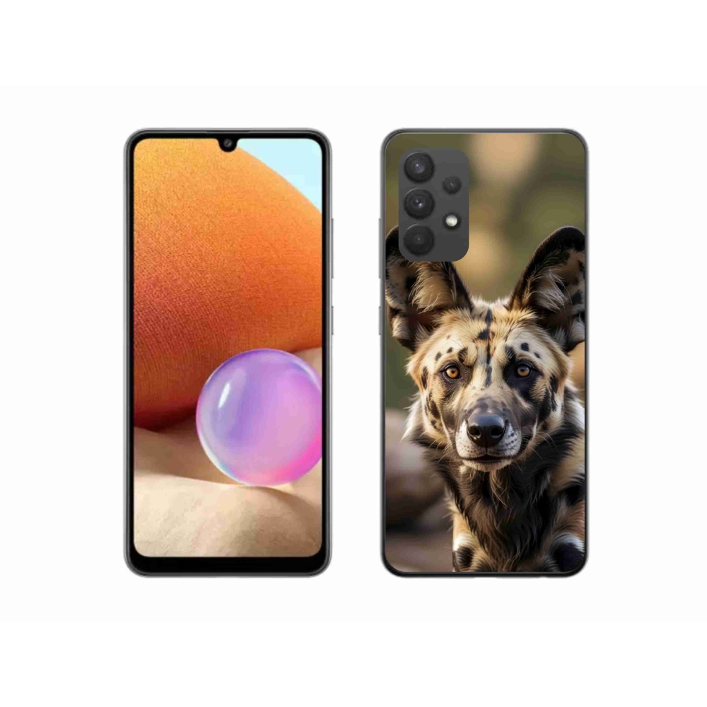 Gélový kryt mmCase Samsung Galaxy A32 4G - africký divoký pes