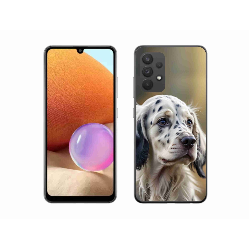 Gélový kryt mmCase na Samsung Galaxy A32 4G - anglický seter