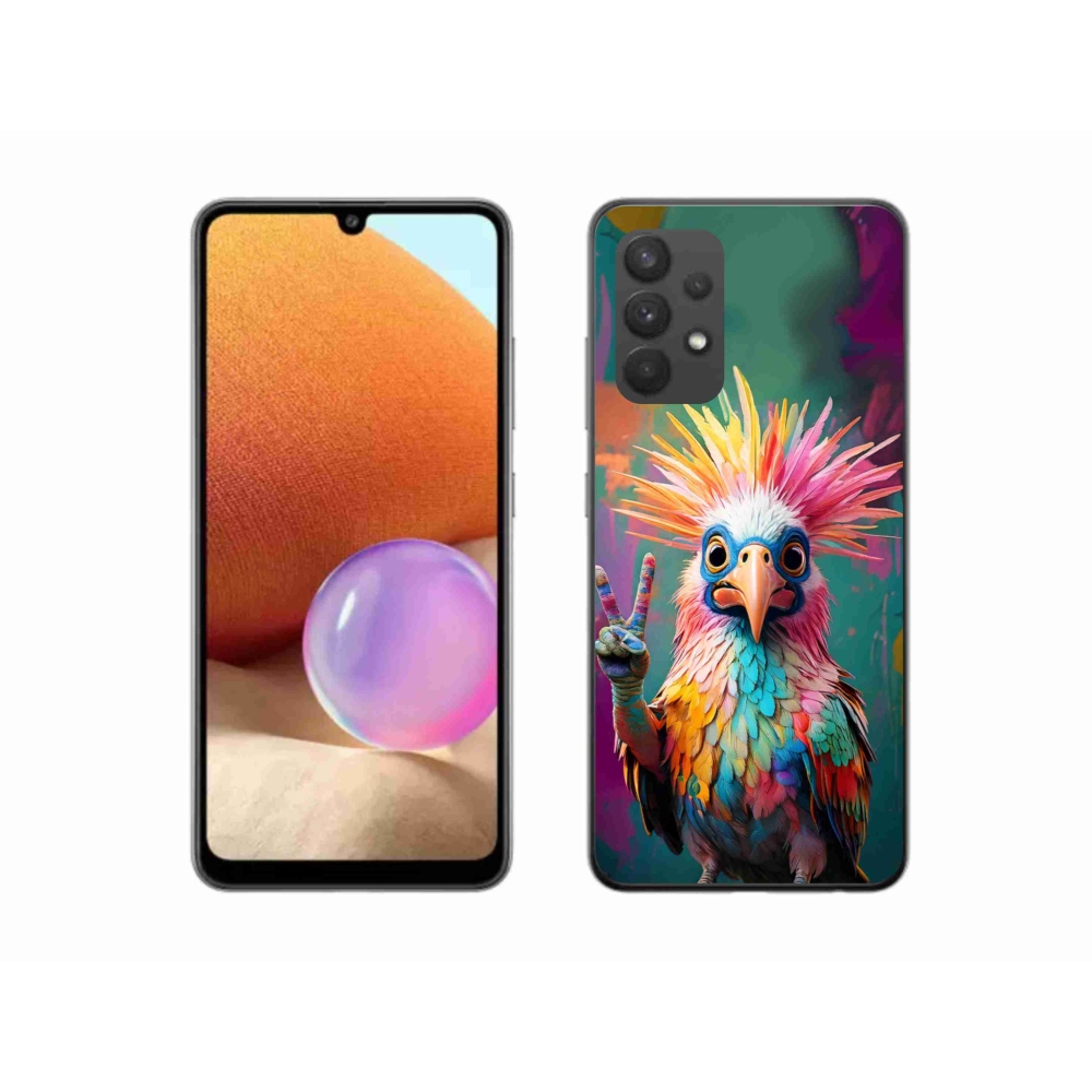 Gélový kryt mmCase na Samsung Galaxy A32 4G - farebný rebel