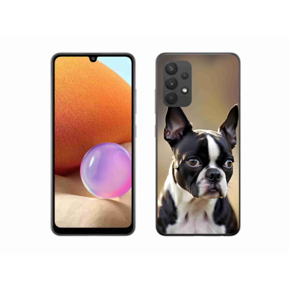 Gélový kryt mmCase na Samsung Galaxy A32 4G - bostonský teriér