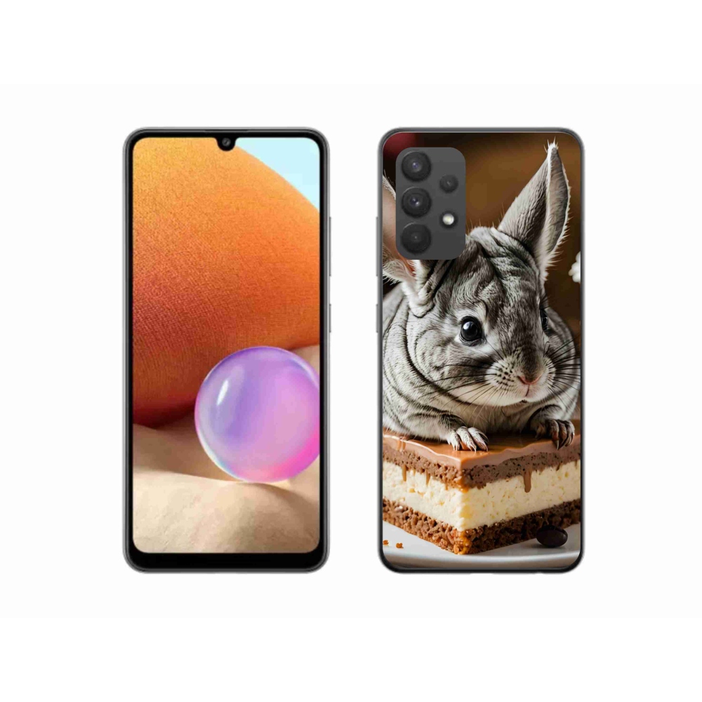Gélový kryt mmCase na Samsung Galaxy A32 4G - činčila