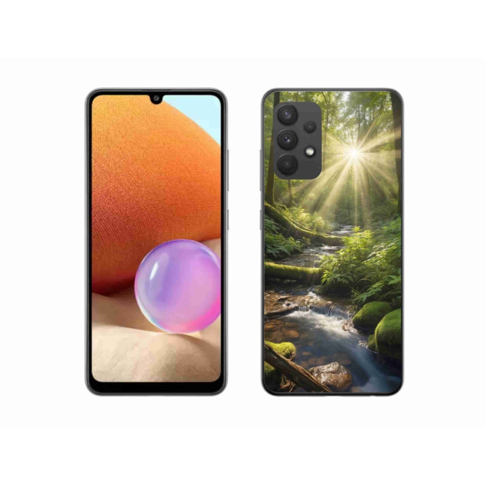 Gélový kryt mmCase na Samsung Galaxy A32 4G - hlbina lesa