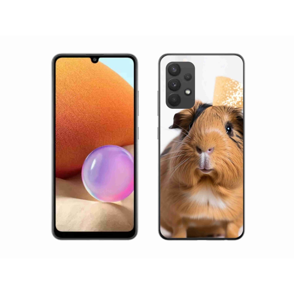 Gélový kryt mmCase na Samsung Galaxy A32 4G - hnedé morča