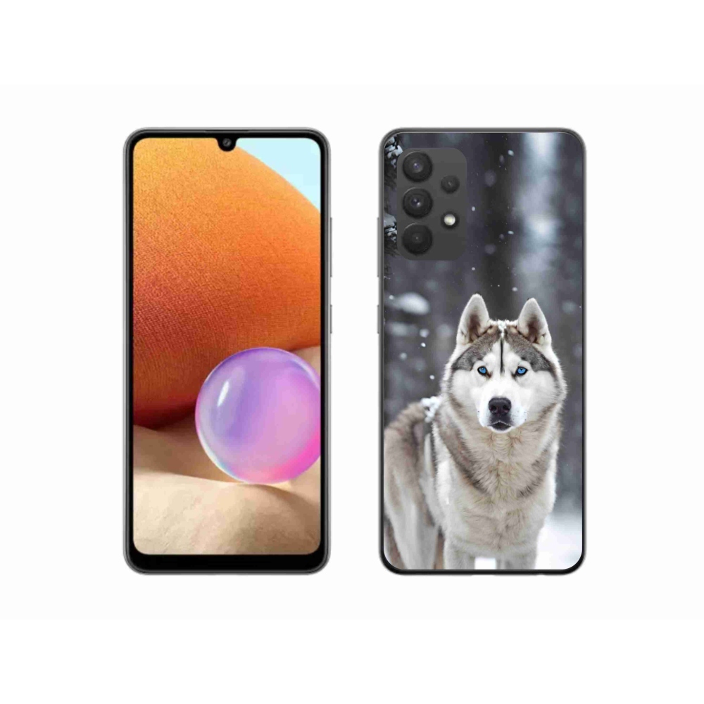 Gélový kryt mmCase na Samsung Galaxy A32 4G - husky 2