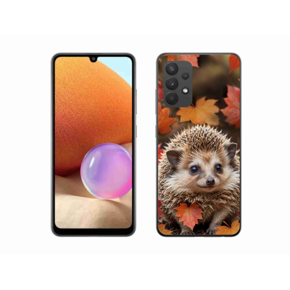 Gélový kryt mmCase na Samsung Galaxy A32 4G - ježko v lístia