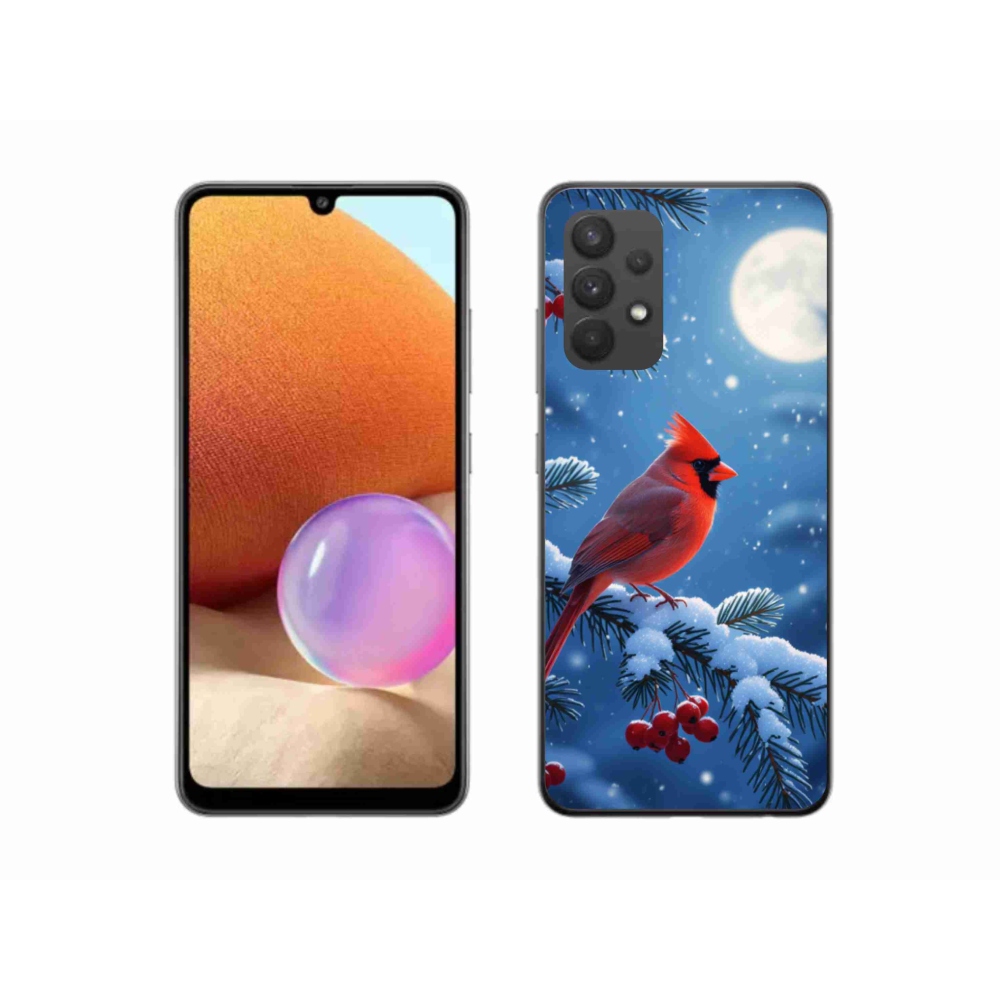 Gélový kryt mmCase na Samsung Galaxy A32 4G - kardinál červený