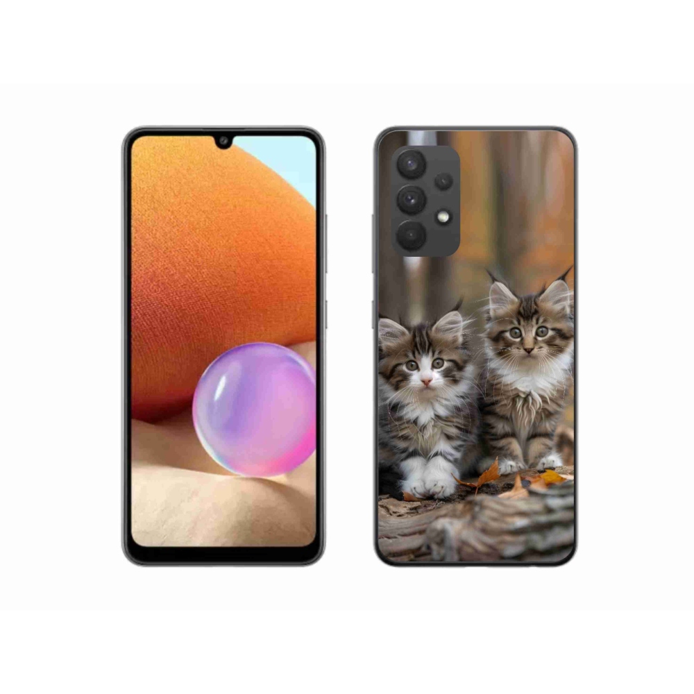 Gélový kryt mmCase na Samsung Galaxy A32 4G - mačacie duo 3