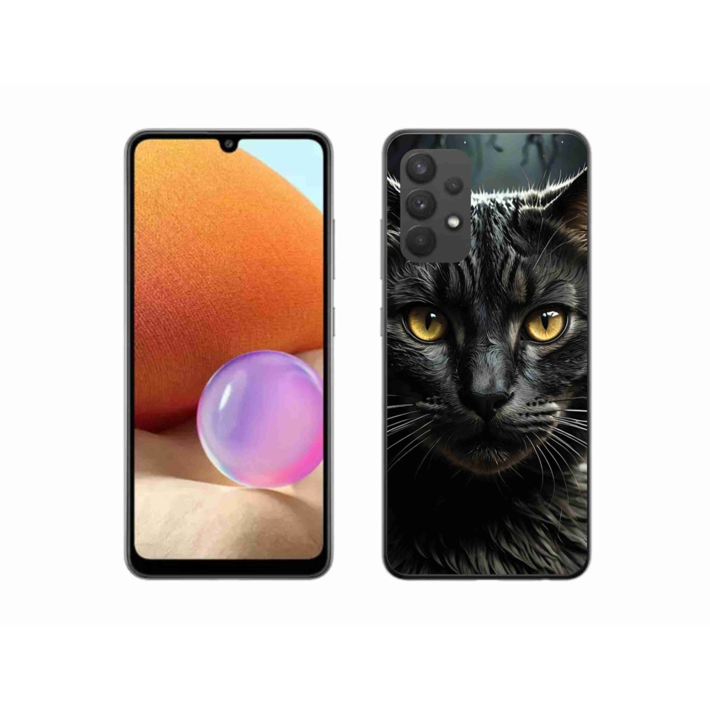 Gélový kryt mmCase na Samsung Galaxy A32 4G - mačacie pohľad 3