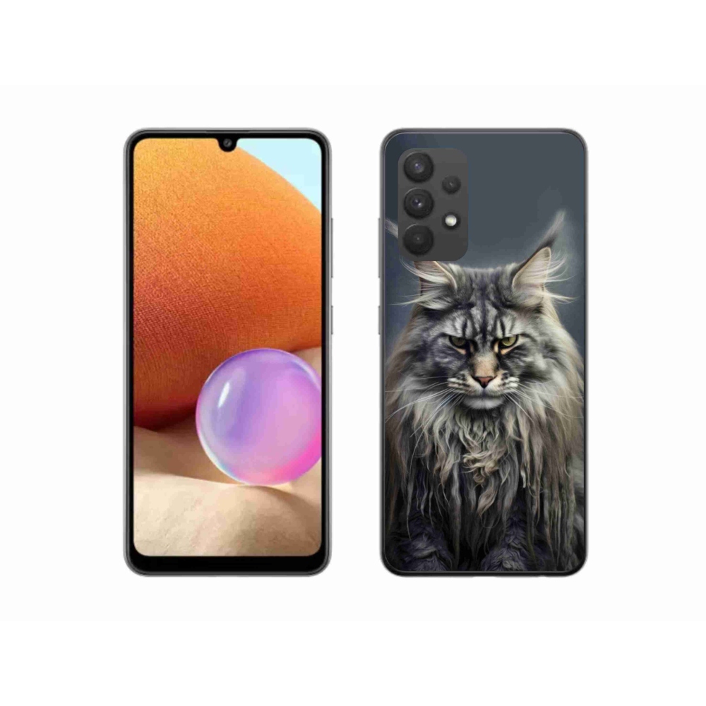 Gélový kryt mmCase na Samsung Galaxy A32 4G - mačacie pohľad 4