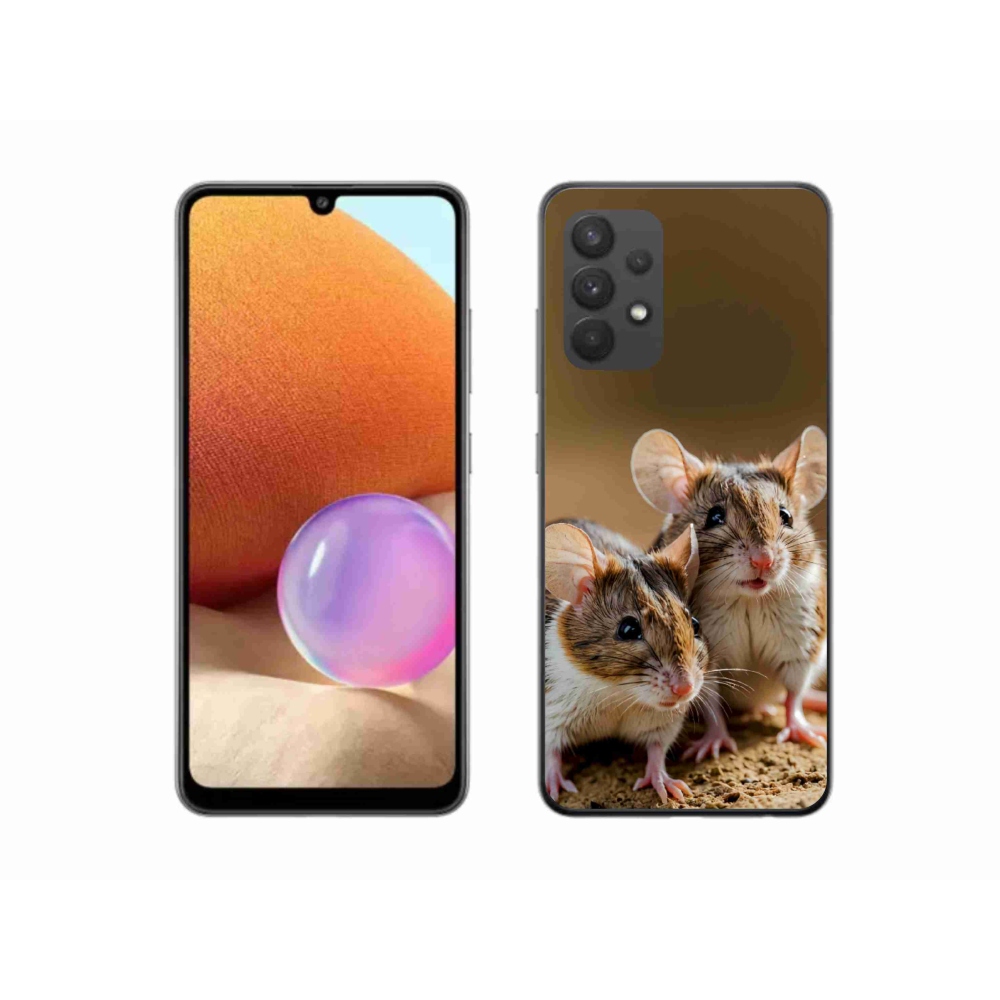 Gélový kryt mmCase na Samsung Galaxy A32 4G - myší duo