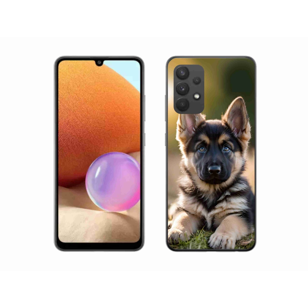 Gélový kryt mmCase na Samsung Galaxy A32 4G - nemecký ovčiak v prírode