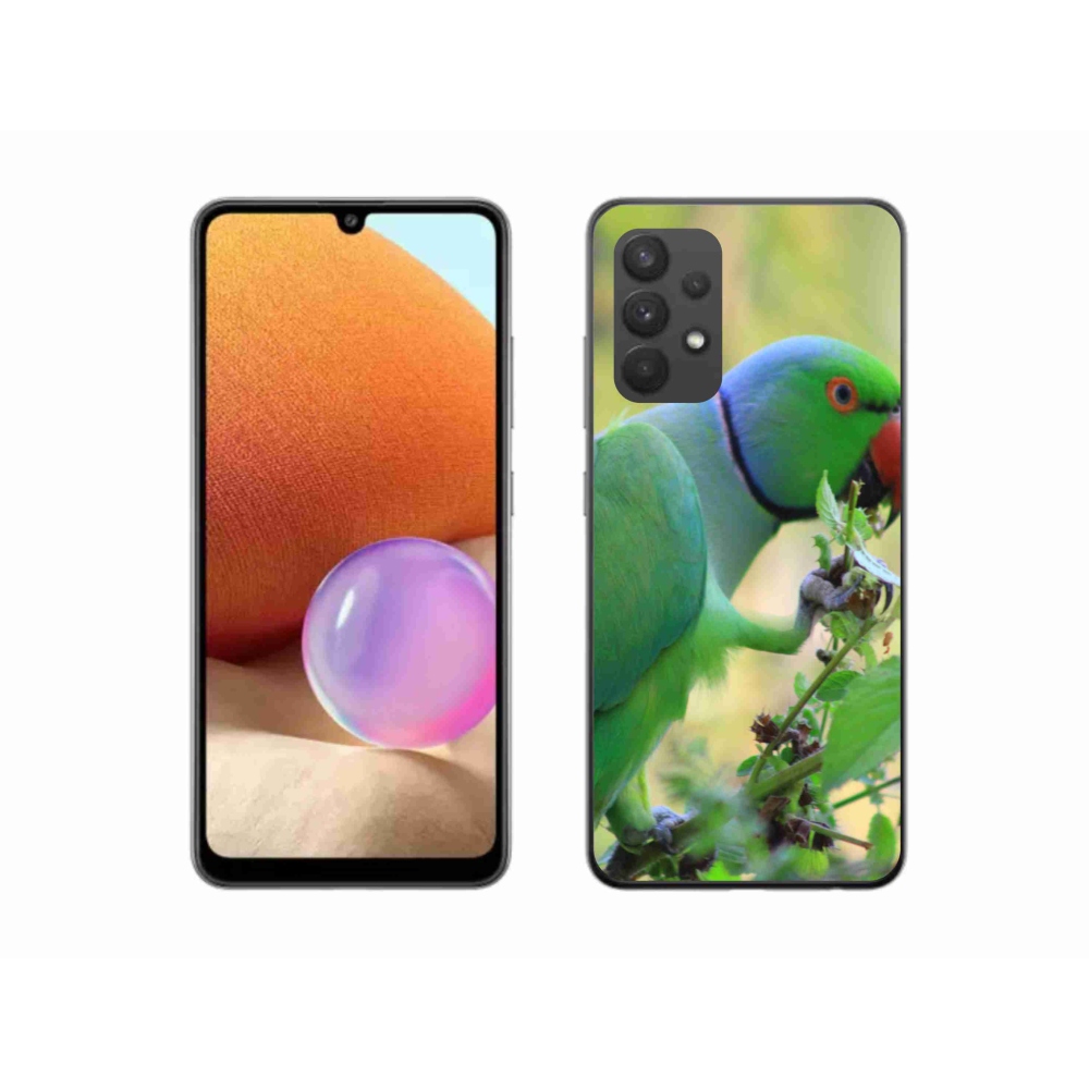 Gélový kryt mmCase na Samsung Galaxy A32 4G - papagáj alexandro