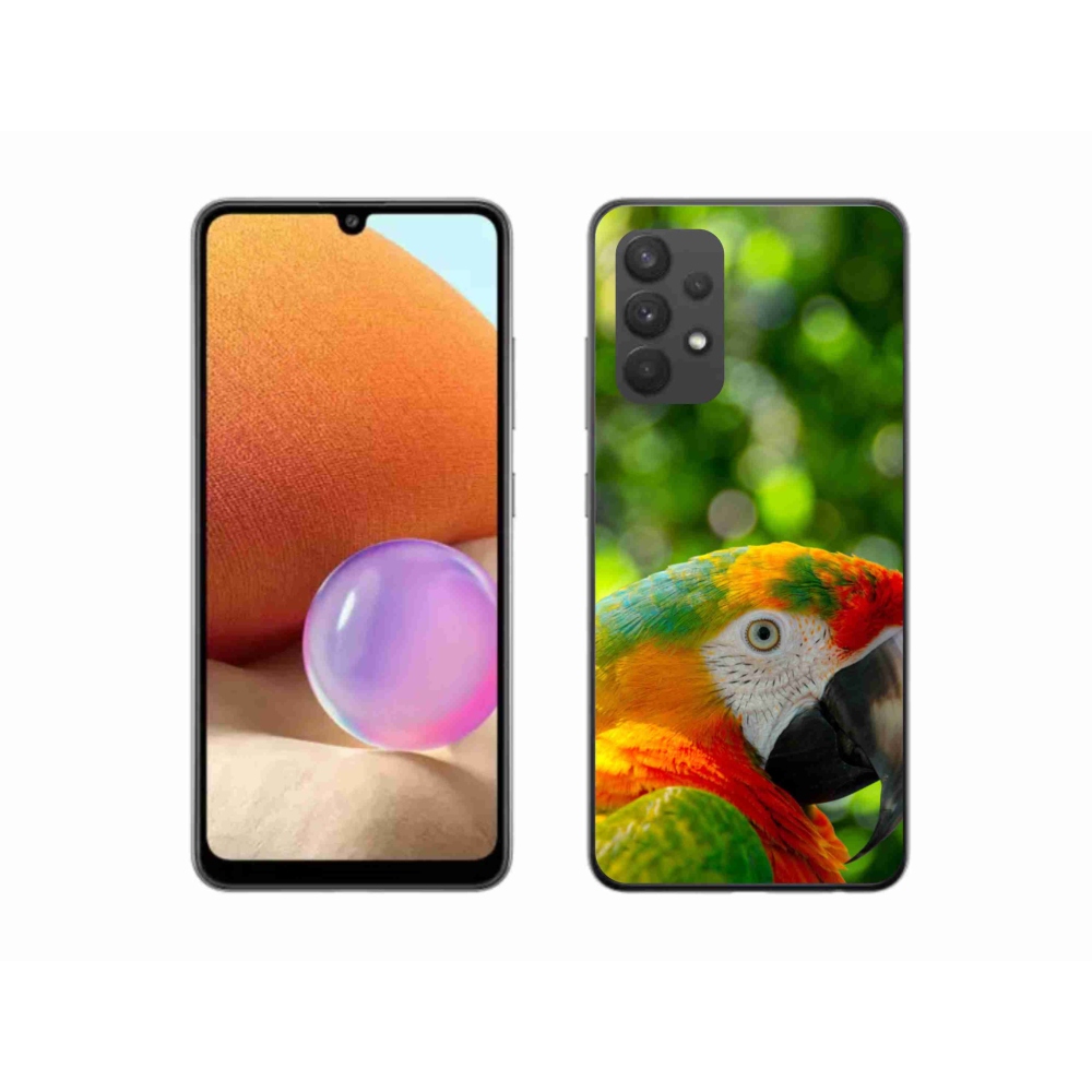 Gélový kryt mmCase na Samsung Galaxy A32 4G - papagáj ara 3