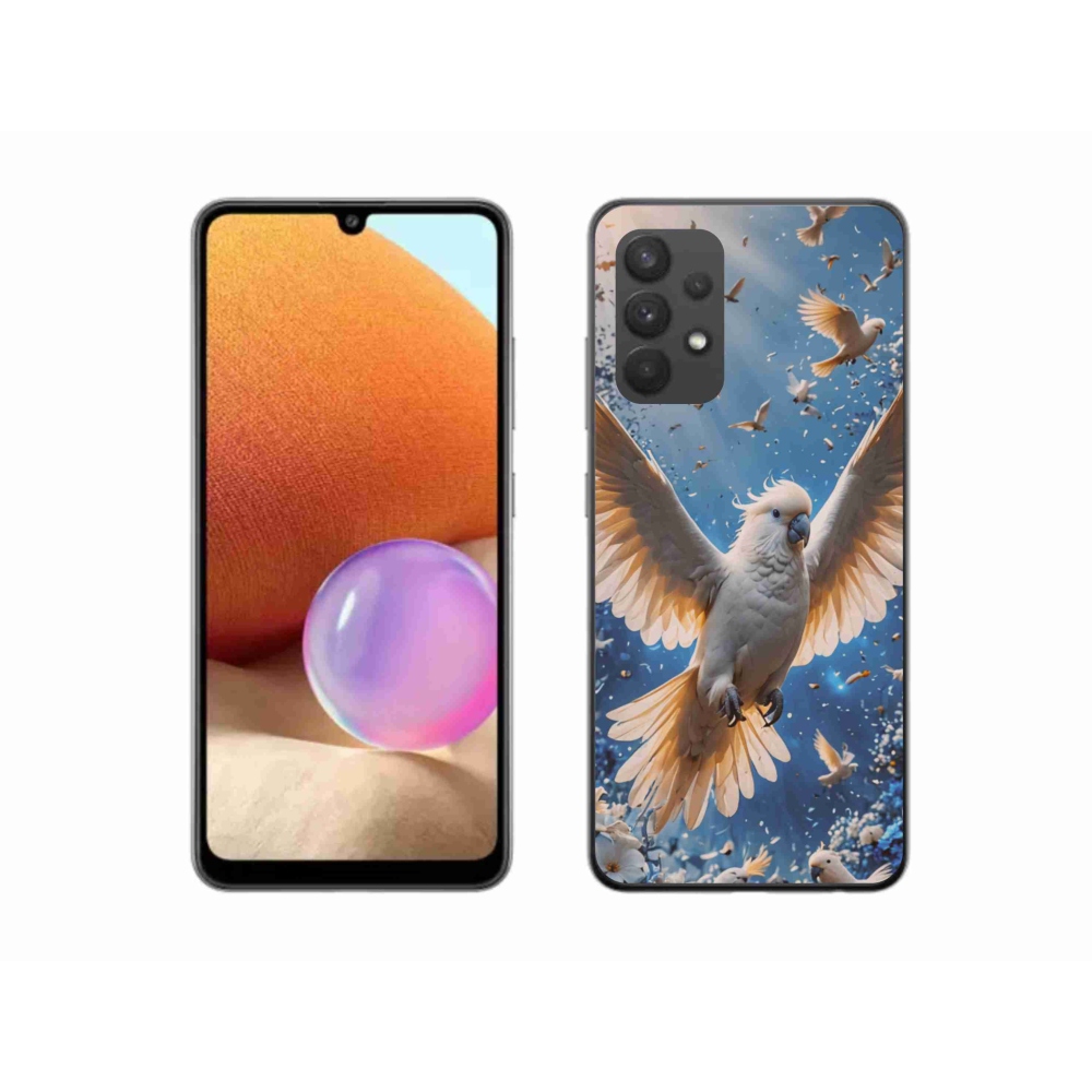 Gélový kryt mmCase na Samsung Galaxy A32 4G - papagáj kakadu
