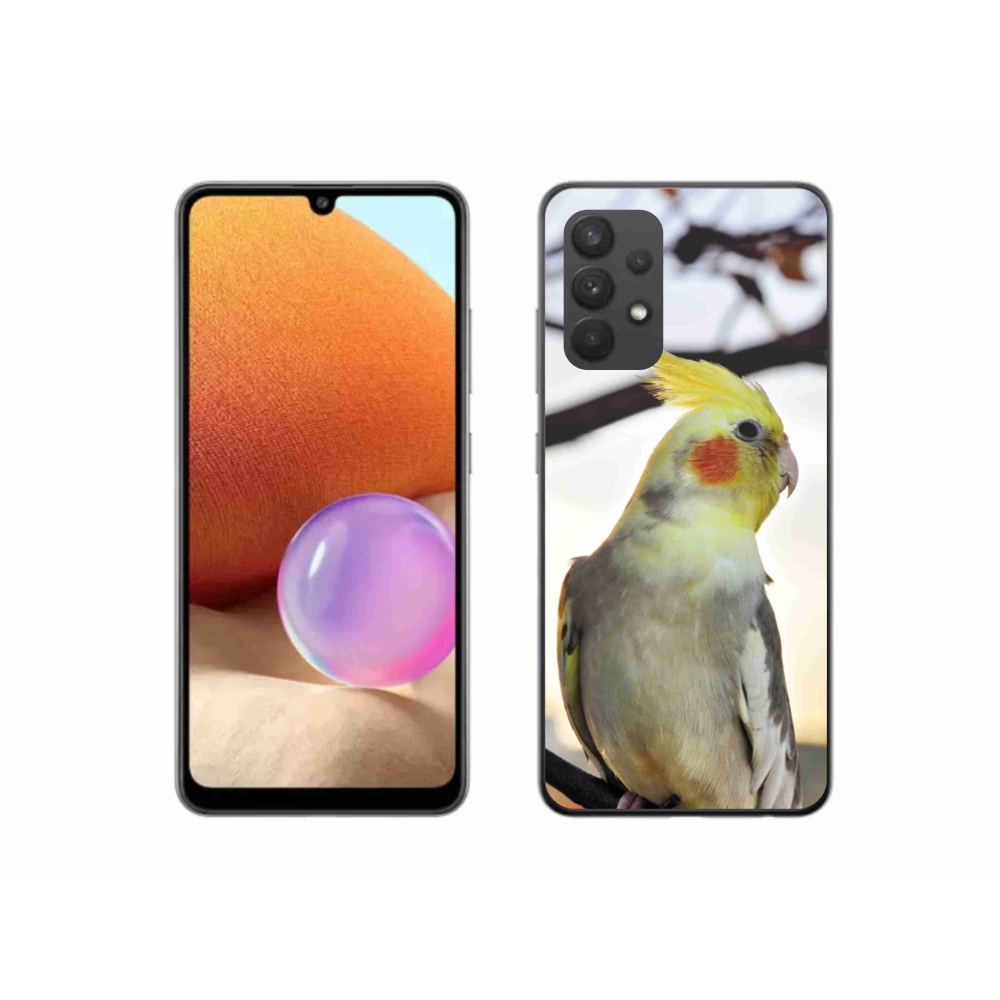 Gélový kryt mmCase na Samsung Galaxy A32 4G - papagáj korela