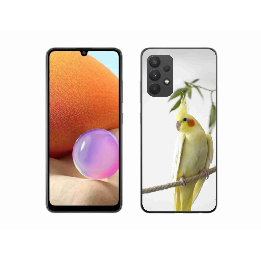 Gélový kryt mmCase na Samsung Galaxy A32 4G - papagáj korela chocholatá