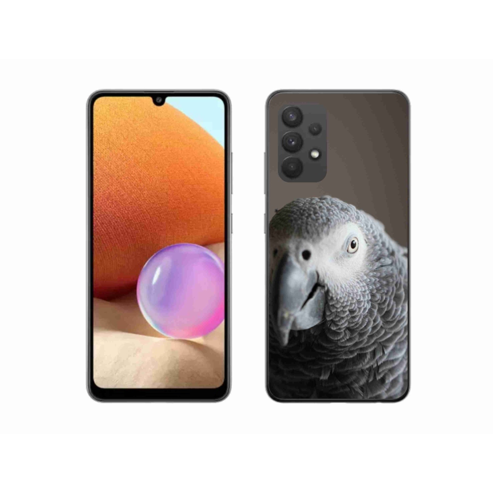 Gélový kryt mmCase na Samsung Galaxy A32 4G - papagáj žako 2