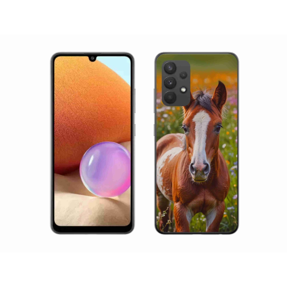 Gélový kryt mmCase na Samsung Galaxy A32 4G - roztomilé žriebä
