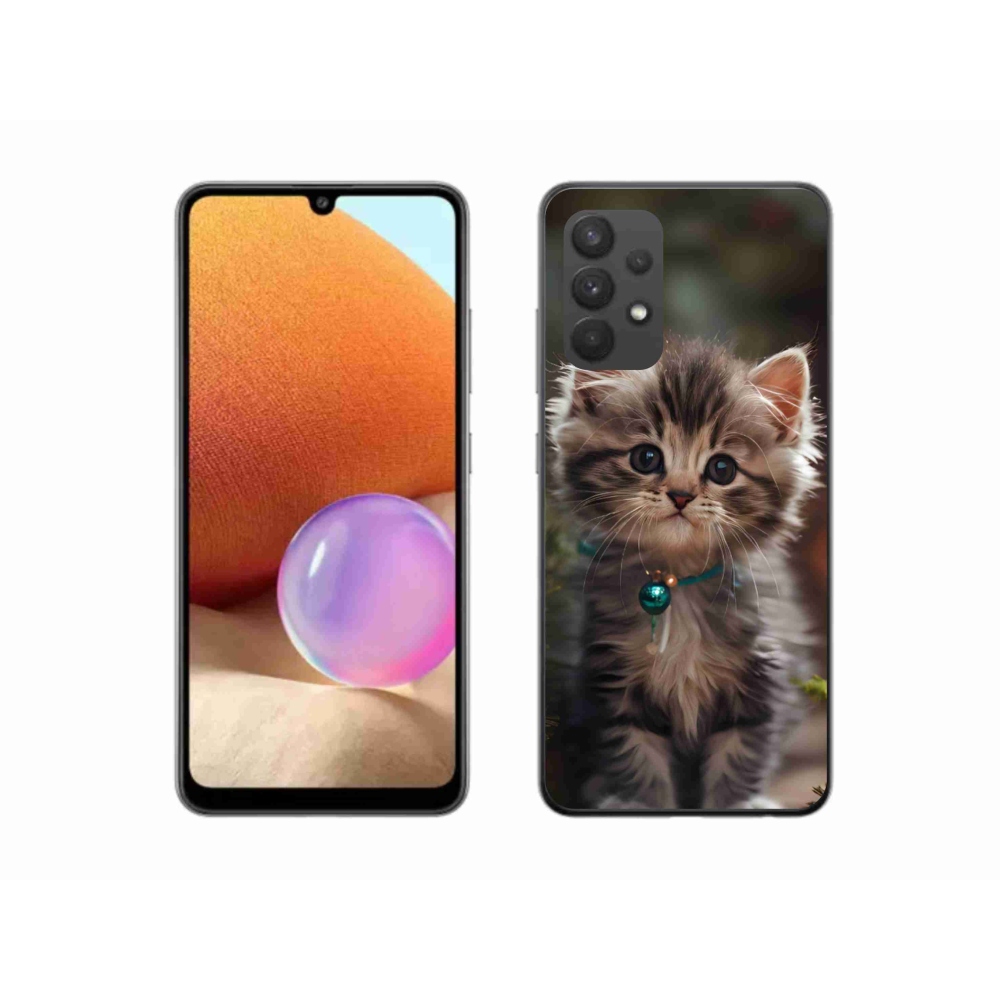 Gélový kryt mmCase na Samsung Galaxy A32 4G - roztomilé mačiatko 11
