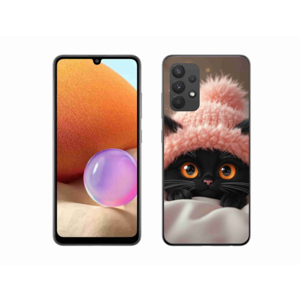 Gélový kryt mmCase na Samsung Galaxy A32 4G - roztomilé mačiatko 7