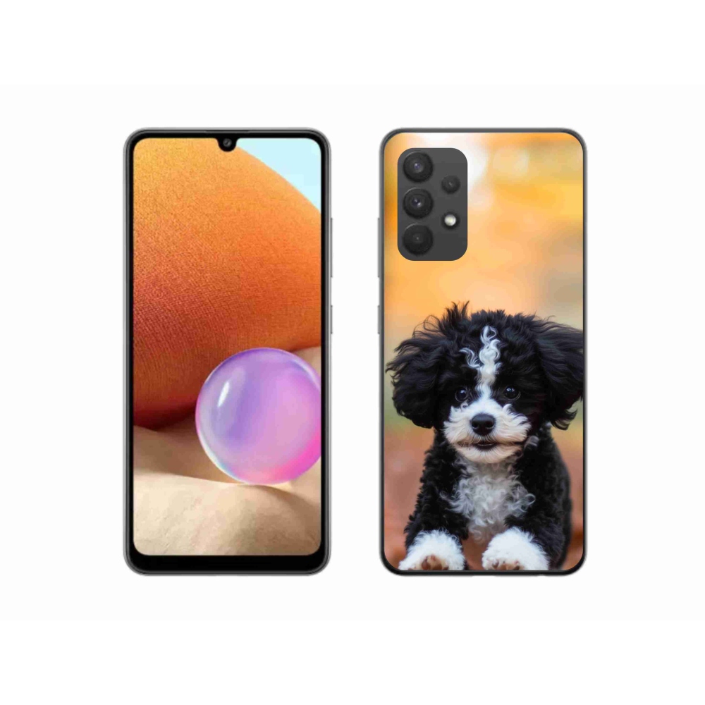 Gélový kryt mmCase na Samsung Galaxy A32 4G - roztomilé šteňa 2