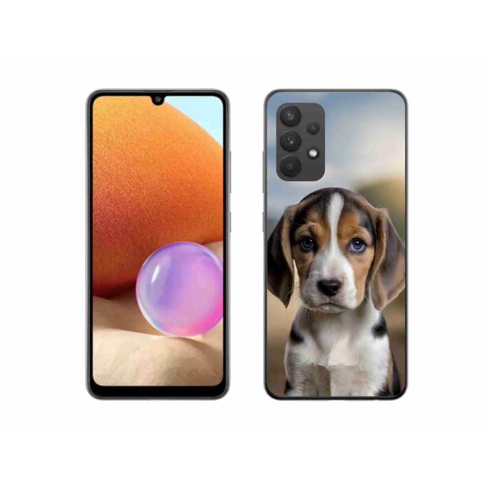 Gélový kryt mmCase na Samsung Galaxy A32 4G - roztomilý bígl
