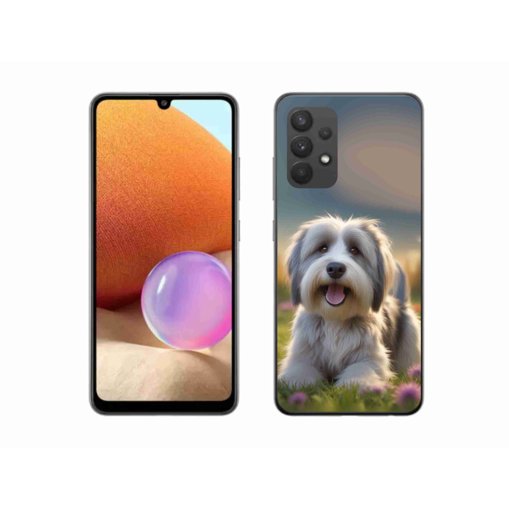 Gélový kryt mmCase na Samsung Galaxy A32 4G - roztomilý havanský psík
