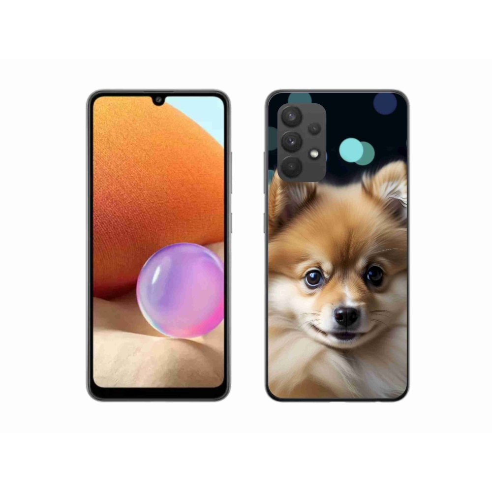 Gélový kryt mmCase na Samsung Galaxy A32 4G - roztomilý pomeranian