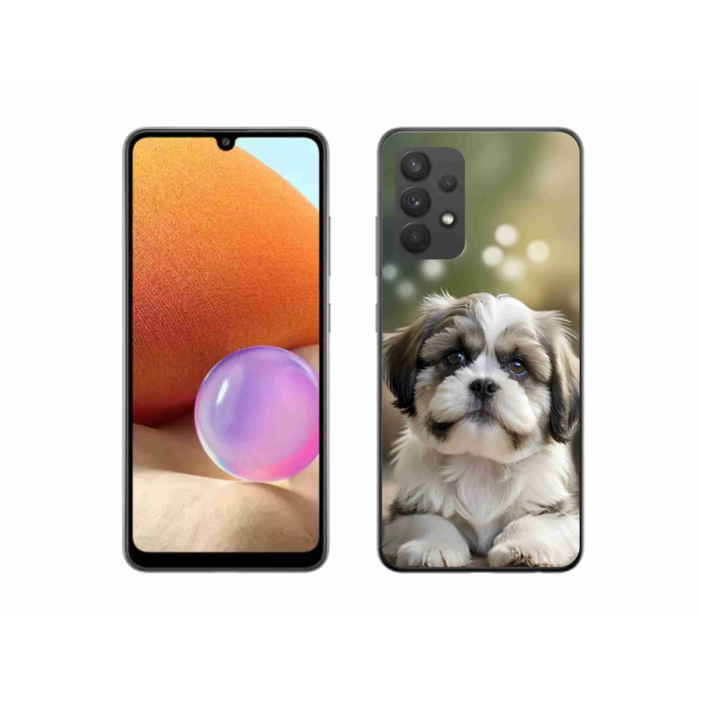 Gélový kryt mmCase na Samsung Galaxy A32 4G - roztomilý shih-tzu