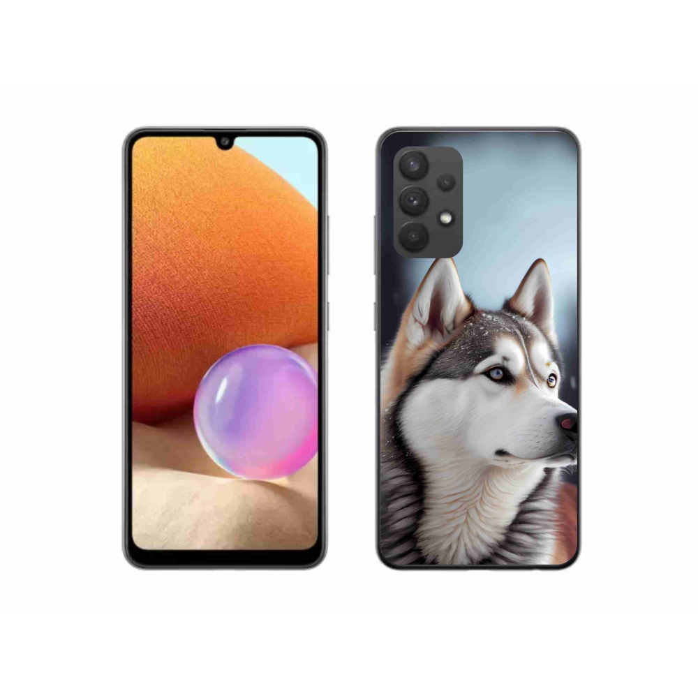 Gélový kryt mmCase na Samsung Galaxy A32 4G - sibírsky husky