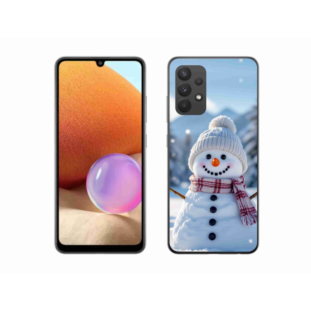Gélový kryt mmCase na Samsung Galaxy A32 4G - snehuliak 3