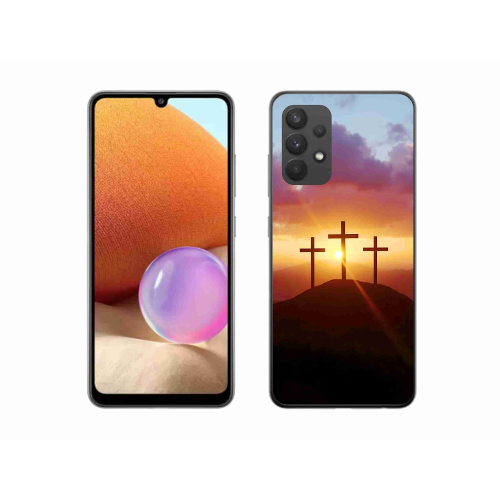 Gélový kryt mmCase na Samsung Galaxy A32 4G - tri kríža