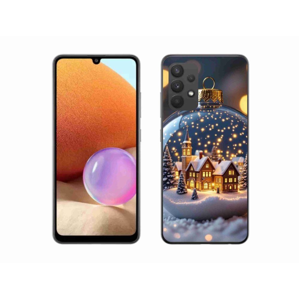 Gélový kryt mmCase na Samsung Galaxy A32 4G - vianočné gule 4