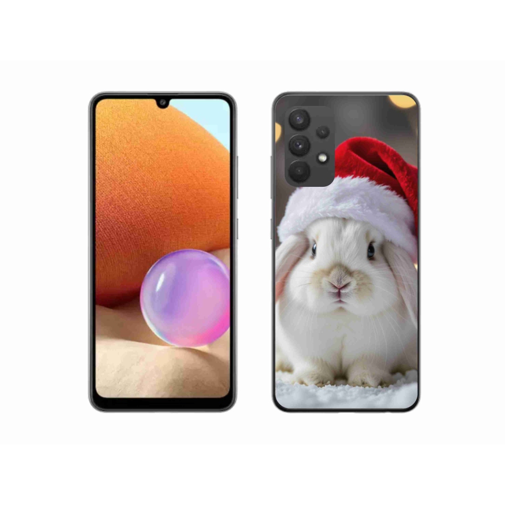 Gélový kryt mmCase na Samsung Galaxy A32 4G - vianočný králik