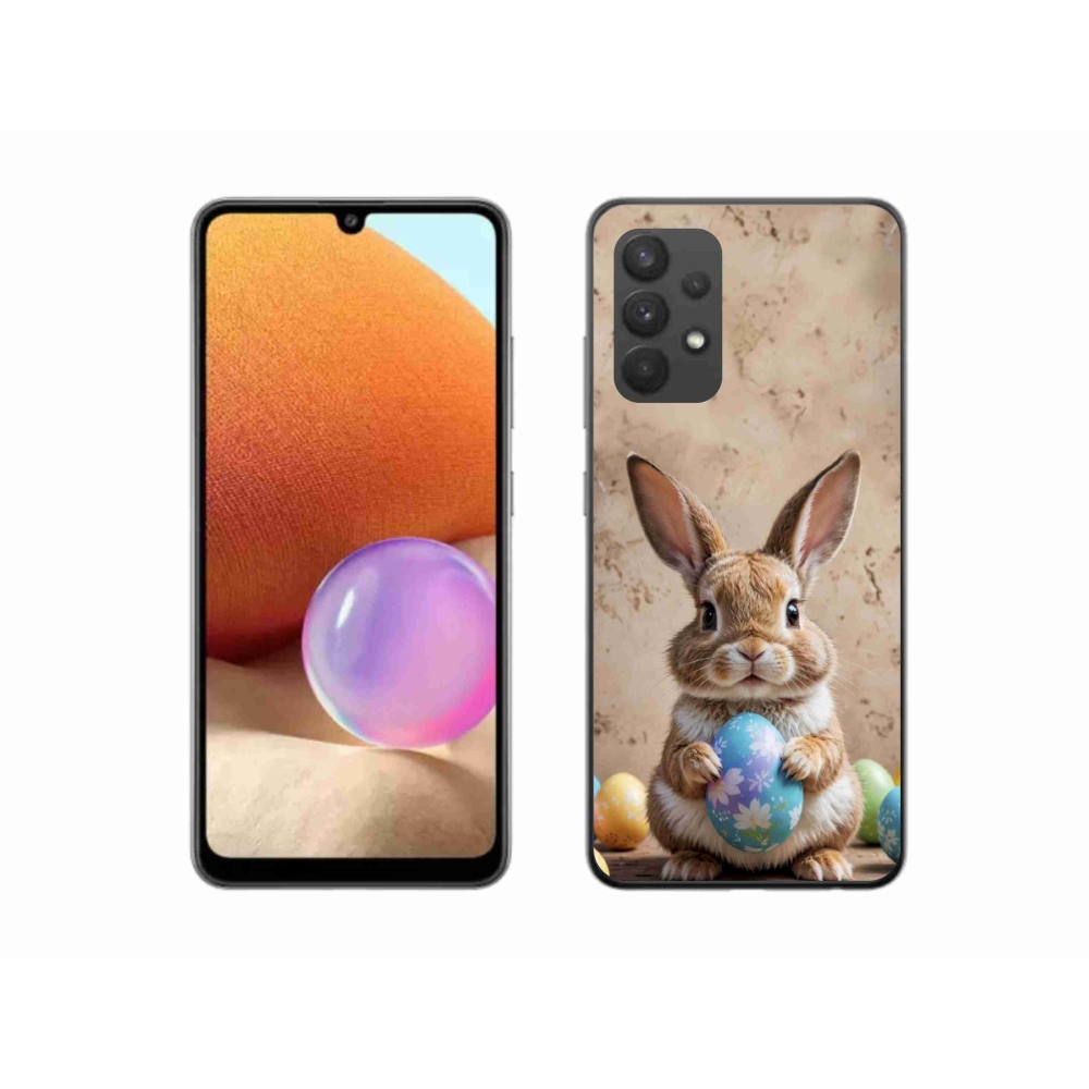 Gélový kryt mmCase na Samsung Galaxy A32 4G - veľkonočný zajačik