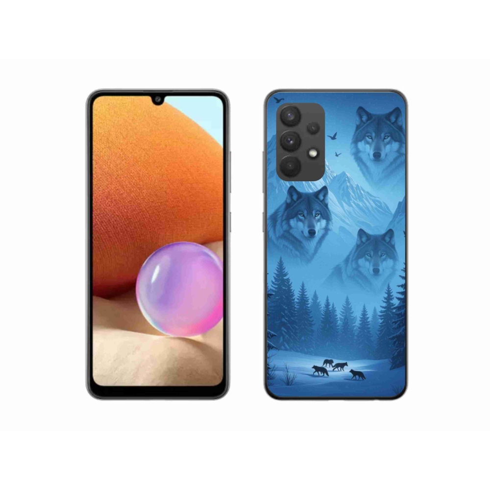 Gélový kryt mmCase na Samsung Galaxy A32 4G - vlčia svorka