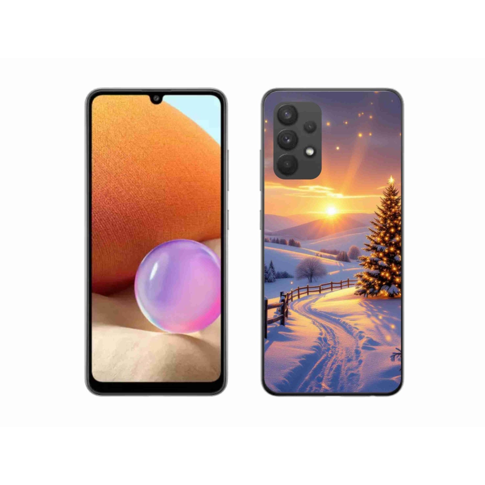 Gélový kryt mmCase na Samsung Galaxy A32 4G - zimná krajina