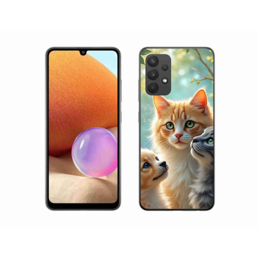 Gélový kryt mmCase na Samsung Galaxy A32 4G - zvieracie priateľstvo 2