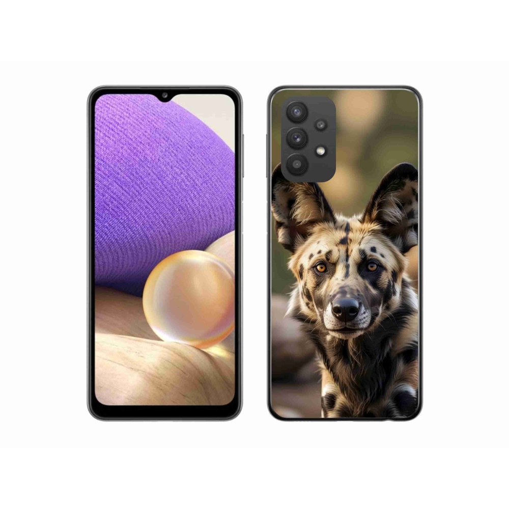 Gélový kryt mmCase Samsung Galaxy A32 5G - africký divoký pes